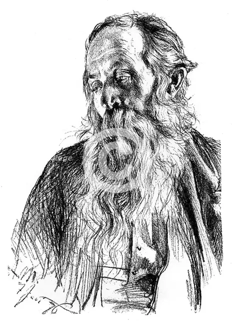 'Study of a Jew', c1880-1882. Artist: Adolph Menzel