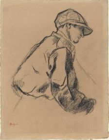 Study of a Jockey, c. 1884. Creator: Edgar Degas