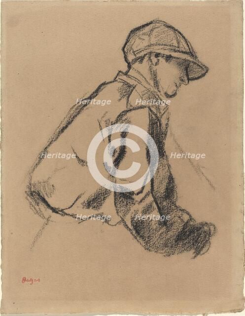 Study of a Jockey, c. 1884. Creator: Edgar Degas.