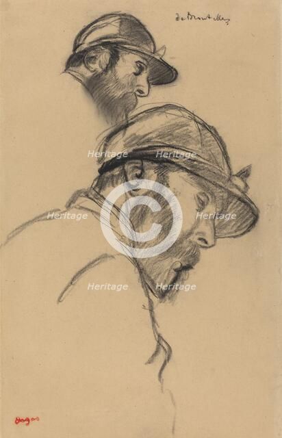 Study of a Jockey (M. de Broutelles), c. 1884. Creator: Edgar Degas.