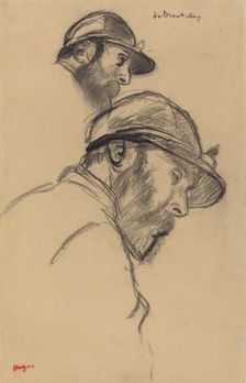 Study of a Jockey (M. de Broutelles), c. 1884. Creator: Edgar Degas