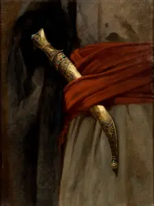 Study of a Khanjar, before 1874. Creator: Stanislaus von Chlebowski