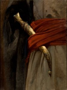 Study of a Khanjar, before 1874. Creator: Stanislaus von Chlebowski