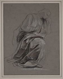 Study of a Kneeling Man, between late 17th and early 18th century. Creator: Charles-Antoine Coypel