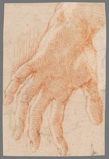 Study of a left hand, 1701/1800. Creator: Unknown