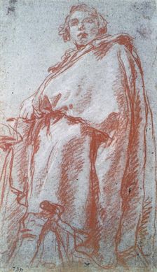 Study of a Man 18th century. Artist: Giovanni Battista Tiepolo