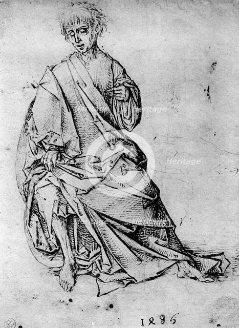 Study of a man, 1913.Artist: Martin Schongauer