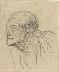 Study of a Man. Creator: Honore Daumier