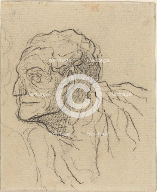 Study of a Man. Creator: Honore Daumier.