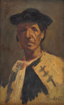 Study of a man from Dlhé Pole, 1922. Creator: Ladislav Treskon