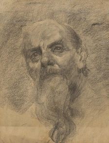 Study of a Man's Head, 1890-1900. Creator: Ludovit Cordak