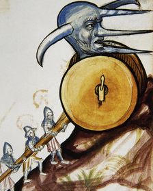 Study of a machine used in sieges, miniature, Conde Museum, Chateau of Chantilly, France, (1992). Creator: Unknown