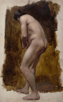 Study of a male nude, c1850. Creator: Unknown