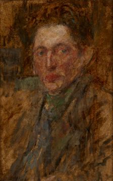 Study of a Male Figure-two-sided painting, c1925. Creator: Olga Boznanska