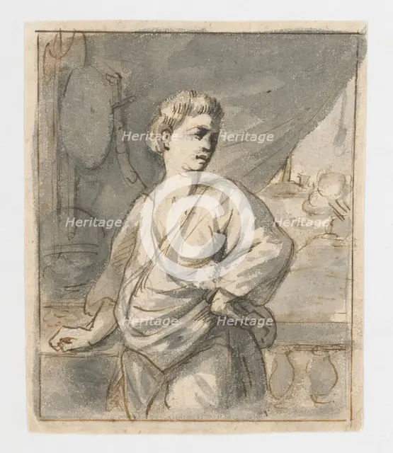 Study of a male portrait, 1701/1800. Creator: Unknown.