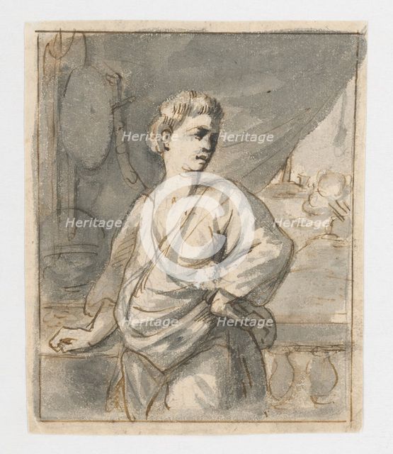 Study of a male portrait, 1701/1800. Creator: Unknown.