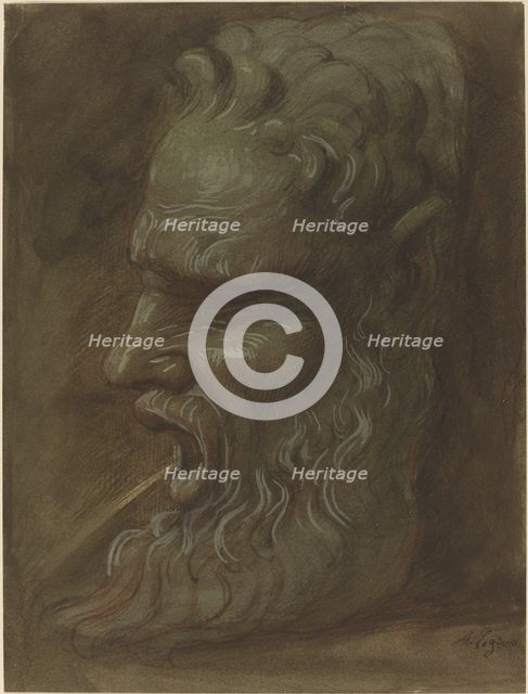 Study of a Mask. Creator: Alphonse Legros.