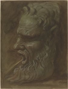 Study of a Mask. Creator: Alphonse Legros
