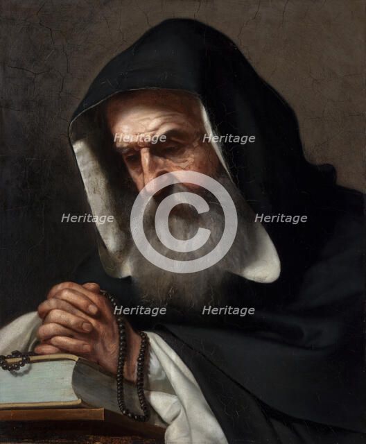 Study of a Monk, 1856. Creator: Tadeusz Gorecki.