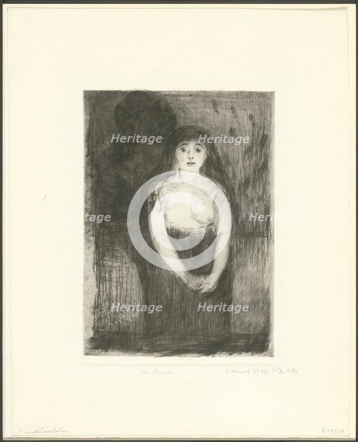 Study of a Model, 1894. Creator: Edvard Munch.