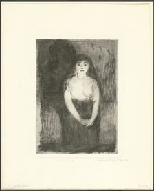 Study of a Model, 1894. Creator: Edvard Munch