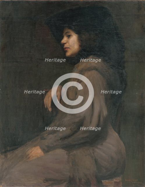 Study of a Model, 1903. Creator: Elemír Halász-Hradil.