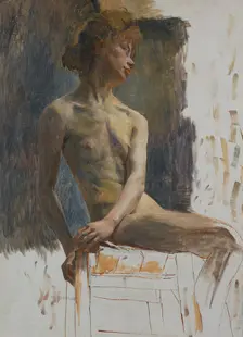 Study of a Model, late 19th-early 20th century. Creator: Carl Wilhelmson