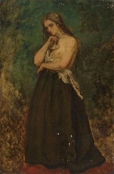 Study of a Model, late 19th-early 20th century. Creator: Alfred Stevens