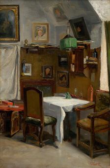Study of a Munich Atelier, around 1890. Creator: Ludovit Pitthordt