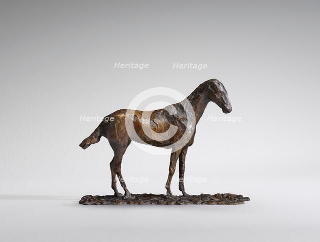 Study of a Mustang, original wax 1860s, cast by 1921. Creator: Edgar Degas.
