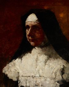 Study of a Nun, 1887. Creator: Olga Boznanska