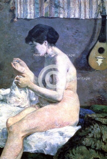 'Study of a Nude', 1880. Artist: Paul Gauguin