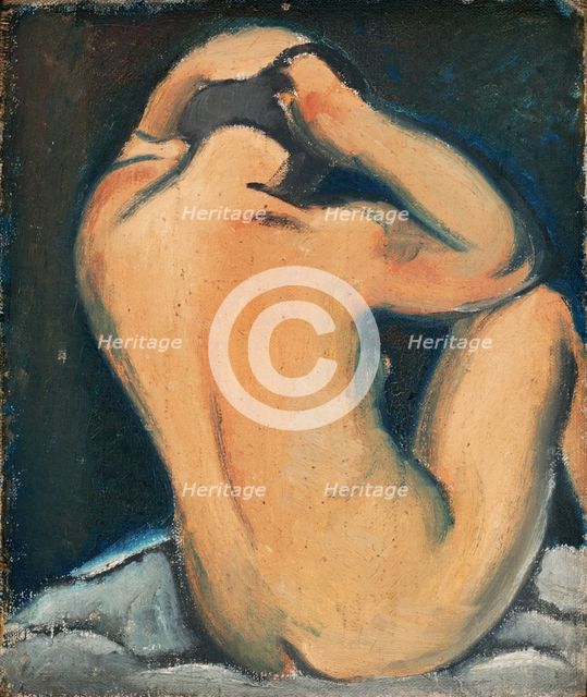 Study of a Nude, 1930-1932. Creator: Mikulas Galanda.