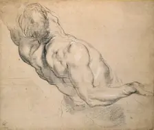 Study of a nude male Torso, 1600-1640. Artist: Peter Paul Rubens