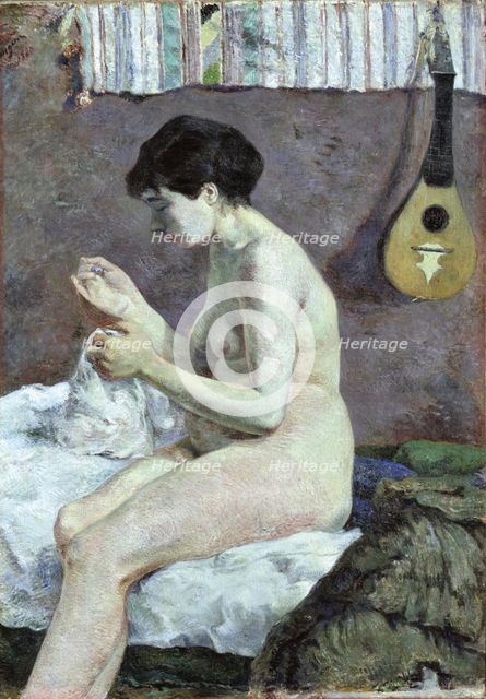 Study of a Nude (Suzanne sewing).