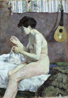 Study of a Nude (Suzanne sewing)