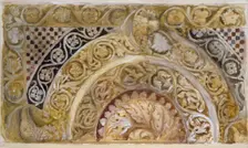 Study of a Panel on the Font of the Baptistery, Pisa, 27-29 April 1872. Artist: John Ruskin
