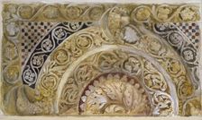 Study of a Panel on the Font of the Baptistery, Pisa, 27-29 April 1872. Artist: John Ruskin