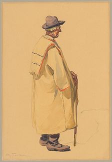 Study of a peasant, around 1920. Creator: Anton Frolka