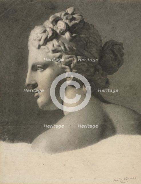 Study of a Plaster Cast (a la bosse), 1806. Creator: Frederic Millet (French, 1786-1859).