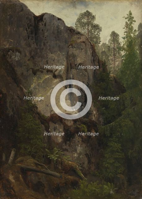 Study of a Ravine, probably 1851. Creator: Herman August Cappelen.