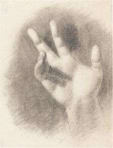 Study of a Right Hand [recto]. Creator: Benjamin Robert Haydon