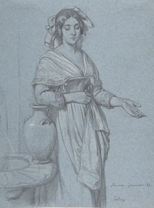 Study of a Roman Woman, 1841. Creator: Konstantin Johannes Franz Cretius