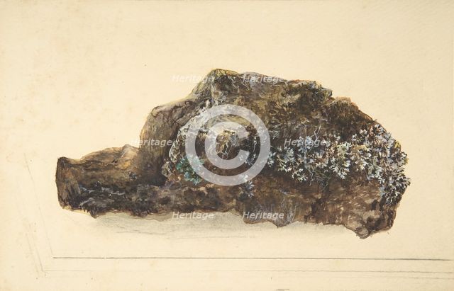 Study of a Rock, early 19th century. Creator: Anon.