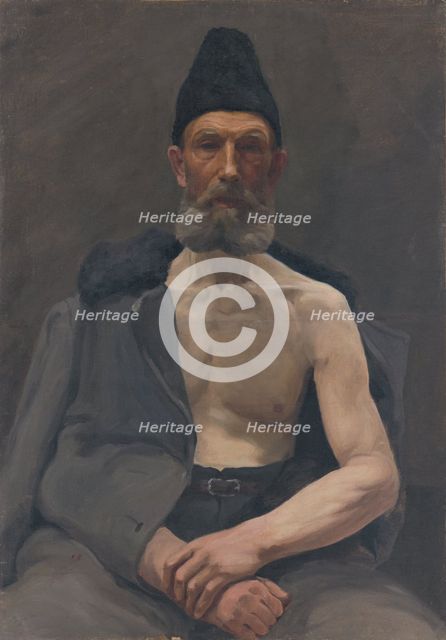 Study of a Russian captive, 1922. Creator: Ladislav Treskon.