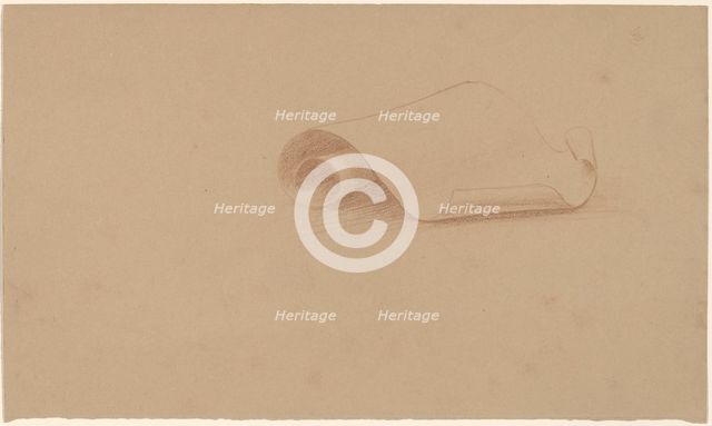 Study of a Scroll, 1890/1897. Creator: Charles Sprague Pearce.