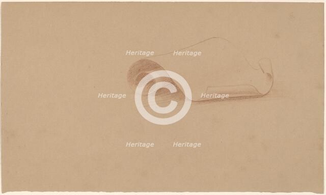Study of a Scroll, 1890/1897. Creator: Charles Sprague Pearce.
