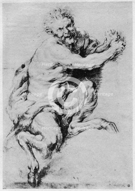 Study of a Satyr, 1913.Artist: Peter Paul Rubens