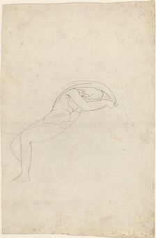 Study of a Semi-Reclining Figure. Creator: John Flaxman