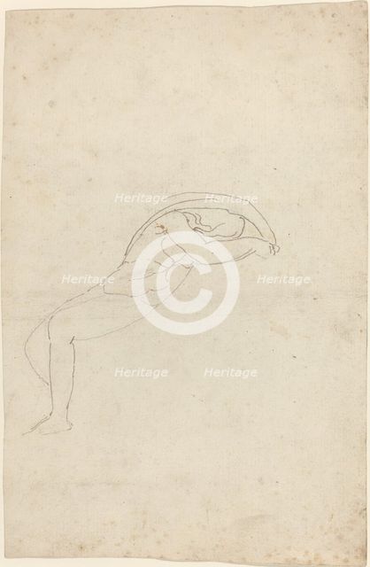 Study of a Semi-Reclining Figure. Creator: John Flaxman.
